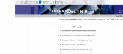 Graduatorie di Istituto III fascia personale ata