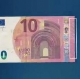 Nuovi 10 euro: la stampa in rilievo