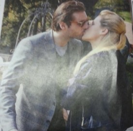 MIchelle e il suo fidanzato Trussardi