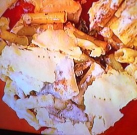 Pasticcio di maccheroni e funghi