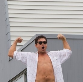 DiCaprio in un altro momento del film di Scorsese