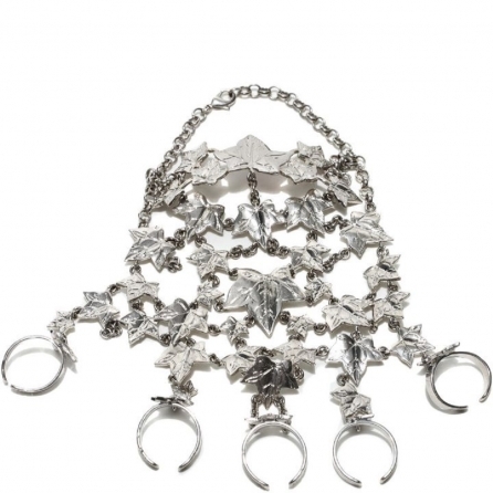 Very rock: bracciale con anelli Alexander McQueen