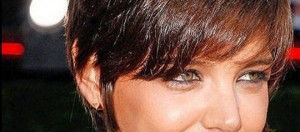 Katie Holmes pixie cut   