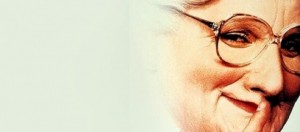 Robin Williams nei panni di Ms Doubtfire