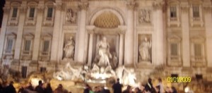 roma, fontana di trevi, centro città