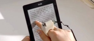 utilizzo dell'anello per leggere da tablet