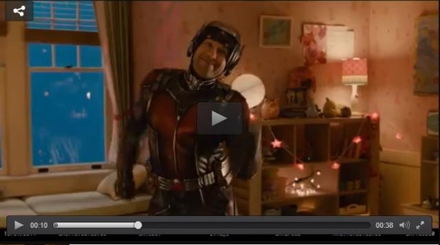 Ant-Man con el detrás de escenas de la película