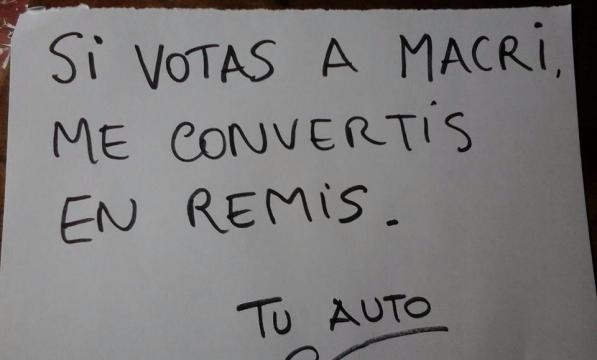 Muchos militantes de ascensor escriben a mano.