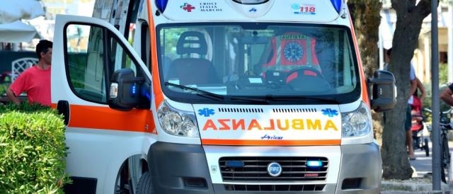 Un'ambulanza giunta in soccorso