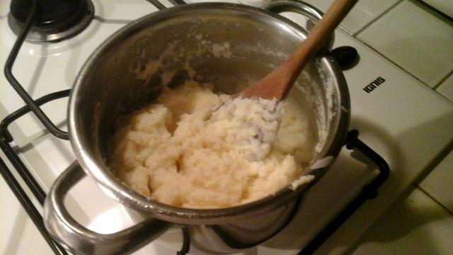 ecco il semolino pronto da far raffreddare