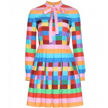 Abito in seta multicolor di Valentino
