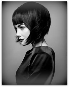 3) Choppy Bob con frangia