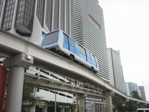 Metromover in Downtown Miami