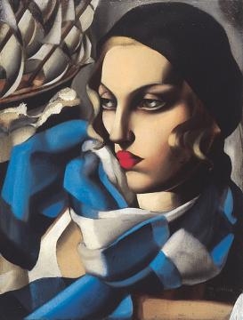 Tamara de Lempicka, La sciarpa blu