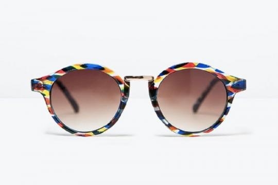 Occhiali tondi multicolor da Zara