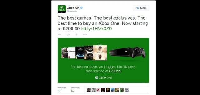 Microsoft annuncia il taglio di prezzo su Twitter