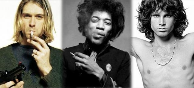 Cobain, Hendrix y Morrison; fundadores del Club 27