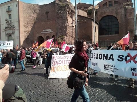 Sciopero del 24 aprile scorso p.zza Repubblica