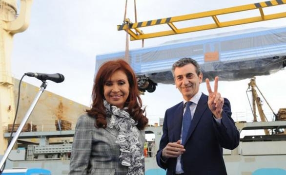 CFK junto al pre-candidato presidencial, Randazzo.