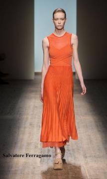 Abito arancione Salvatore Ferragamo