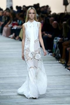 Abito lungo bianco di Roberto Cavalli