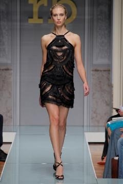 Miniabito charleston nero Roccobarocco