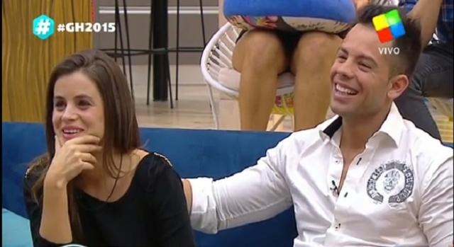 Camila junto a Mariano,  antes de la eliminación.