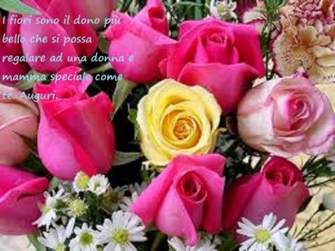 Omaggio floreale alla mamma.