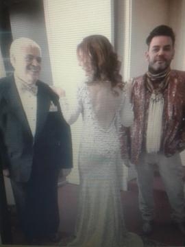 Gachi Santone luciendo un diseño de Bella Marina