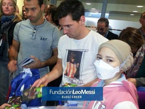 Messi aporta en la lucha contra el cáncer (FLM)