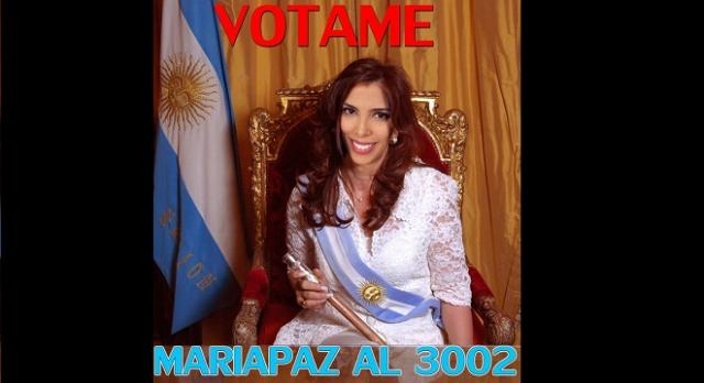 Maipi personificada como la Presidenta