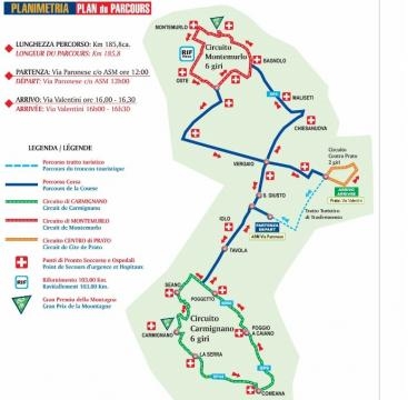 Il percorso del Gp di Prato 2015