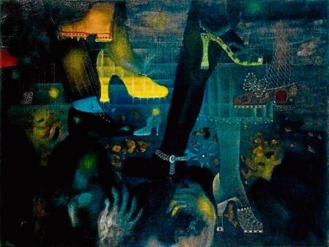 Pintura del artísta Tapies....