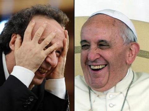 Roberto Benigni presenta libro di Papa Francesco