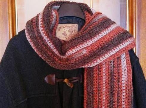 Tutorial: tejer una bufanda a crochet para hombre