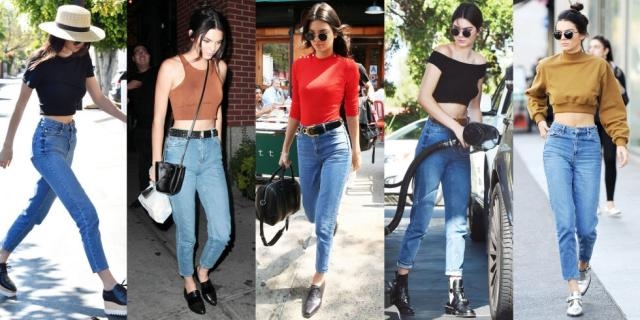 Kendall Jenner indossa i Mom Jeans