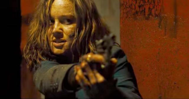 Brie Larson in una scena di Free Fire