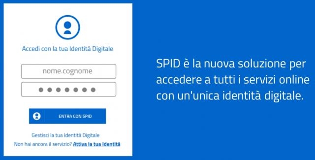 SPID acronimo di Servizio per l'identità digitale
