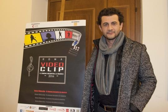 L'attore Vinicio Marchioni al Roma Videoclip