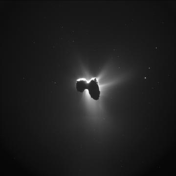 Cometa 67P/Churyumov-Gerasimenko. Foto: ESA/Rosetta/NavCam.