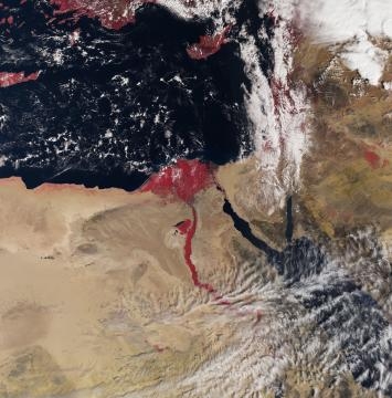 Sentinel-3 scatta foto Africa del nord. Foto: ESA.