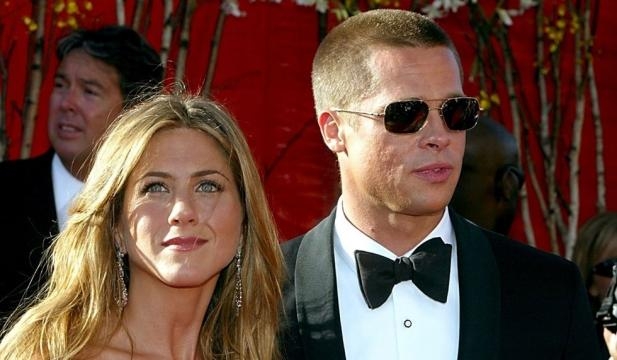 Jennifer Aniston con Brad Pitt