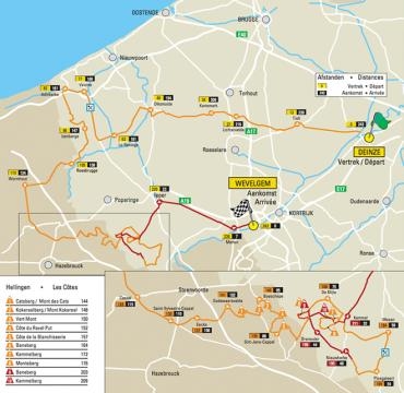 Gent-Wevelgem, percorso edizione 2016