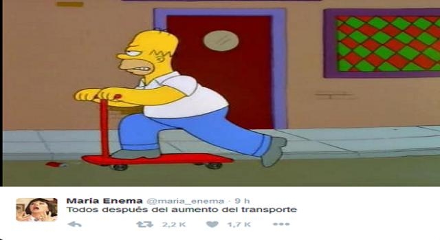 Memes en reacción al aumento de tarifas del transporte.