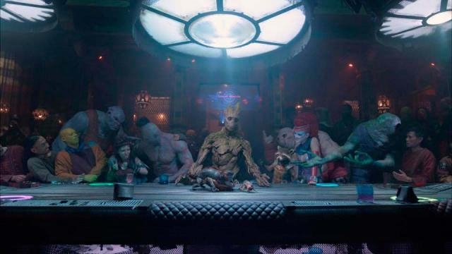 Presentan una nueva captura de 'Guardianes de la Galaxia 2' recreando la última cena.