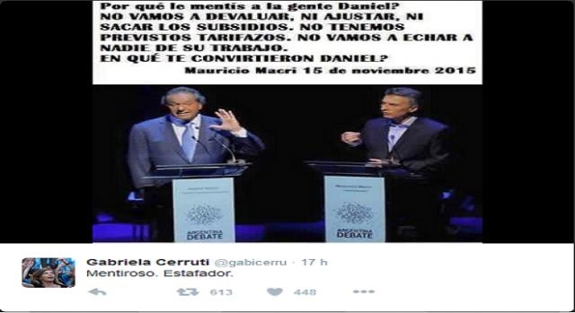 Tweet de la exlegisladora de la ciudad de Buenos Aires.