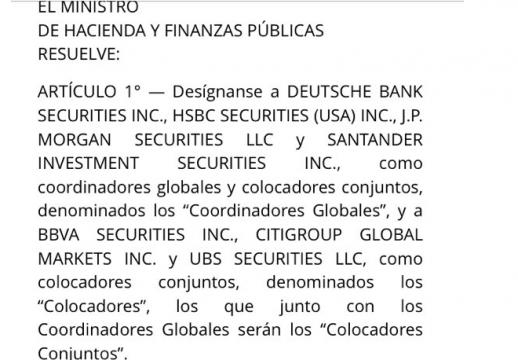 Siete bancos se repartirán las comisiones de la de deuda