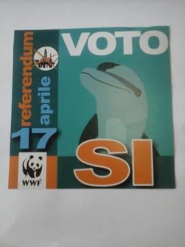 Adesivo WWF referendum 17 aprile