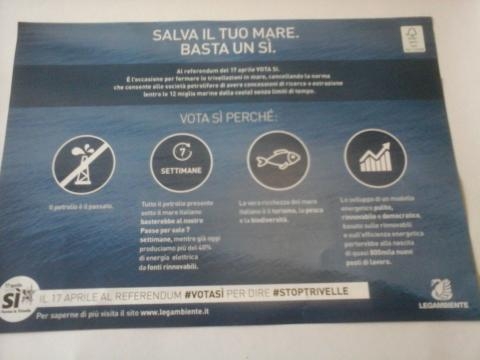 Volantino Legambiente referendum 17 aprile