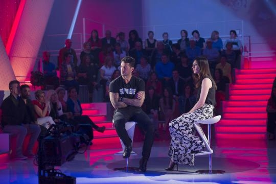 Fabrizio Corona e Silvia Toffanin a Verissimo